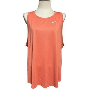 Nike Dri-Fit The Nike Tee Sleeveless Orange 3X